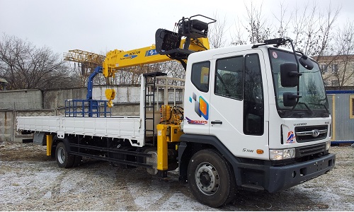 Daewoo Novus 8,5 т с КМУ Soosan 736 7 т.