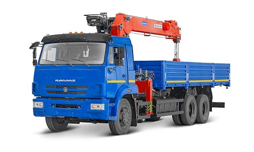КАМАЗ-65117 с КМУ Kanglim KS1256G-II