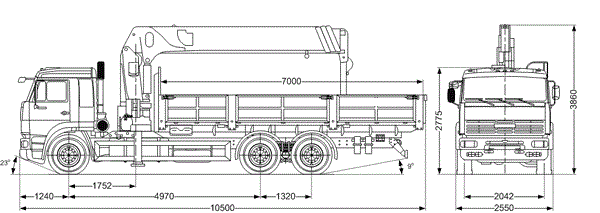 КАМАЗ-65117 с КМУ Soosan SCS 736