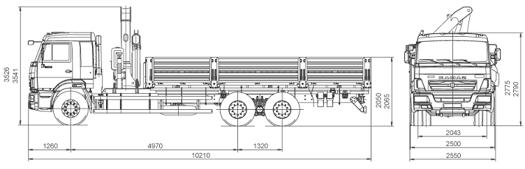 КАМАЗ 43118 с КМУ FASSI F150A.22