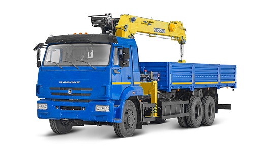 КАМАЗ-65117 с КМУ Soosan SCS 736