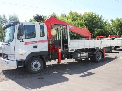 hyundai hd 120 кран манипулятор, кму