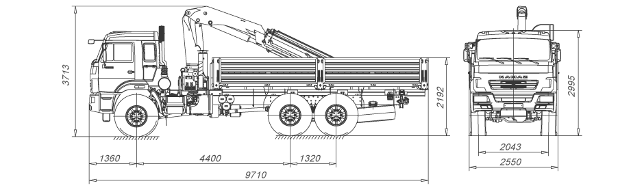 КАМАЗ 43118 с КМУ Palfinger PK15500